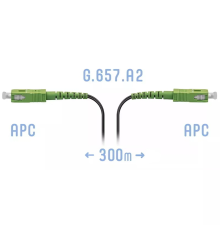 Патчкорд оптический FTTH SC/APC кабель 604-04-01 300 метров SNR SNR-PC-FTTH-SC/APC-E-300m