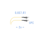 Шнур монтажный оптический FC/UPC SM G.657.A1 3 метра SNR SNR-PC-FC/UPC-A-3m (0 9) (0,9)
