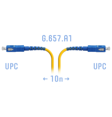 Патчкорд оптический SC/UPC SM G.657.A1 10 метров SNR SNR-PC-SC/UPC-A-10m