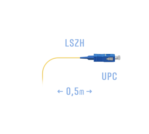 Пигтейл SC/UPC SM (0.9) 0.5 m SNR pigtail Пигтейл SC/UPC SM (0.9) 0.5 m SNR pigtail