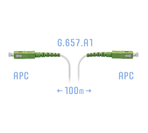 Патчкорд оптический FTTH SC/APC кабель 604-02-01W 100 метров SNR SNR-PC-FTTH-SC/APC-C-100m Патчкорд оптический FTTH SC/APC кабель 604-02-01W 100 метров SNR SNR-PC-FTTH-SC/APC-C-100m