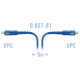 Патчкорд оптический армированный SC/UPC 5метров SNR SNR-PC-SC/UPC-ARM-5m