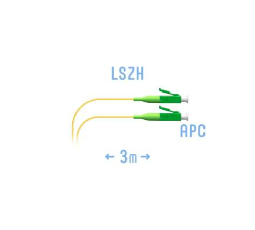 Шнур монтажный оптический LC/APC SM 3м. (0 9) SNR SNR-PC-LC/APC -3m (0,9)
