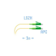 Шнур монтажный оптический LC/APC SM 3м. (0 9) SNR SNR-PC-LC/APC -3m (0,9)