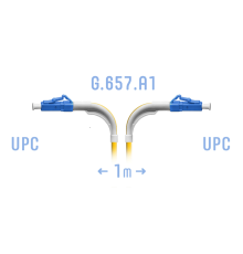 Патчкорд оптический LC/UPC SM G.657.A1 (угловой) 1 метр SNR SNR-PC-LC/UPC-A-1m (angle)