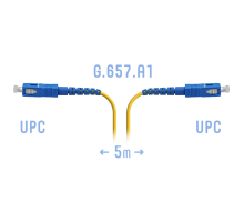 Патчкорд оптический SC/UPC SM G.657.A1 5 метров 2мм SNR SNR-PC-SC/UPC-A-5m (2 0) (2,0)
