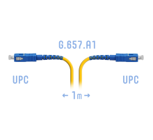 Патчкорд оптический SC/UPC SM G.657.A1 1 метр 2мм SNR SNR-PC-SC/UPC-A-1m (2 0) (2,0)