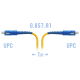 Патчкорд оптический SC/UPC SM G.657.A1 1 метр 2мм SNR SNR-PC-SC/UPC-A-1m (2 0) (2,0)