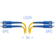 Патчкорд оптический SC/UPC SM Duplex 3метра SNR SNR-PC-SC/UPC-DPX-3m