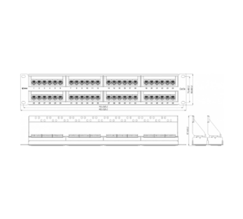 Коммутационная панель SNR SNR-UD-2U48-5E-H