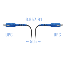 Патчкорд оптический FTTH SC/UPC кабель 604-02-01 50 метров SNR SNR-PC-FTTH-SC/UPC-B-50m