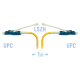 Патчкорд оптический LC/UPC SM Duplex (HD) 1 метр волокно G.657.A1 SNR SNR-PC-LC/UPC-A-DPX-HD-1m