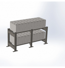 Аккумуляторный стеллаж 2 полки 600х1300х500мм SNR SNR-UPS-RACK-061305-2