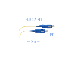 Шнур монтажный оптический SC/UPC SM G.657.A1 3 метра SNR SNR-PC-SC/UPC-A-3m (0 9) (0,9)