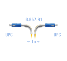 Патчкорд оптический SC/UPC SM G.657.A1 (угловой) 1 метр SNR SNR-PC-SC/UPC-A-1m (angle)