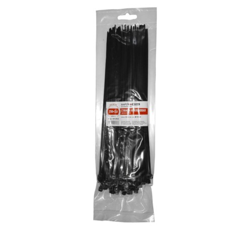 Стяжка нейлоновая 250*3,6 / 100 шт светостойкая (черная) Netko Optima SZ NT-250X3.6-B-SZ (60262)