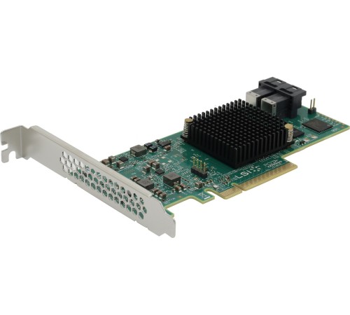 HBA-адаптер Broadcom 9300-8I SGL (LSI00344 / H5-25573-00 / H5-25573-00G) PCIe 3.0 x8 LP, SAS/SATA 12G HBA, 8port(2*int SFF8643), 3008 IOC, {5} (007080) (id 31345)
