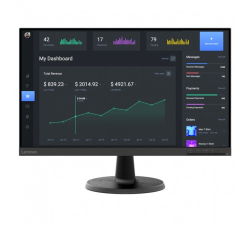 Монитор Lenovo 23.8 ThinkVision C24-40 63DCKAT6IS