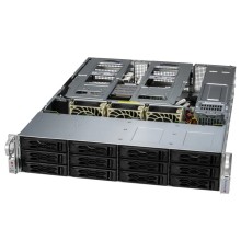 Серверная платформа Supermicro CloudDC A+ Server 2U 2015CS-TNR no CPU(1)AMD EPYC 9004/9005 series/TDP 400W/no DIMM12/ 12 3.5/2.5 SATA/ 2x10GbE 2x10GbSFP+/2x1200W/SFT-DCMS-Single/2nd config (id 32710)
