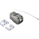 Модуль Keystone экранированный RJ45 cat.5e 180° 110/Krone тип без инструмента KE металлик Netko Expert CKC KJ28F-C5E-FS (51115)