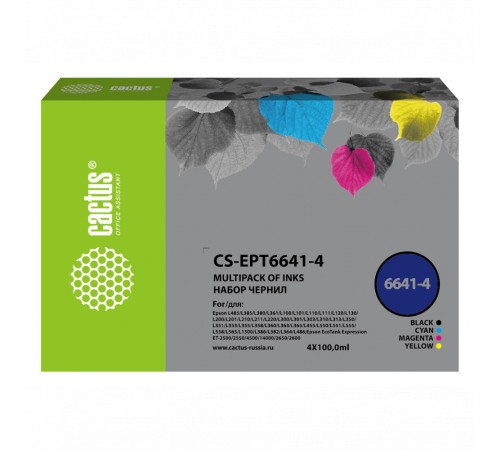 Чернила Cactus CS-EPT6641-4