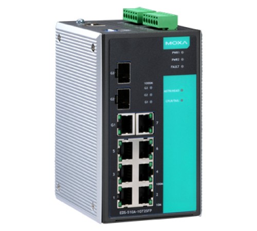 Коммутатор Moxa EDS-510A-1GT2SFP-T