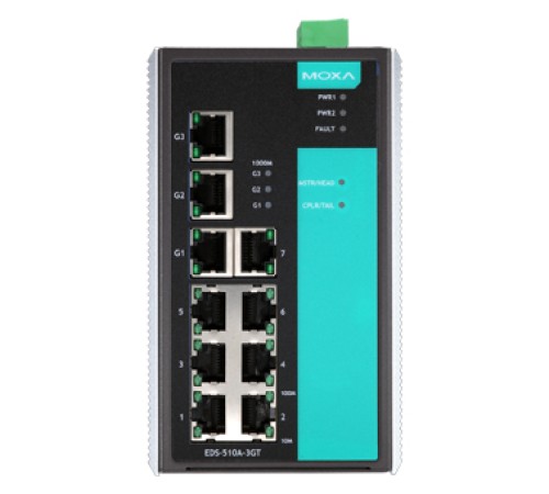 Коммутатор Moxa EDS-510A-3GT-T
