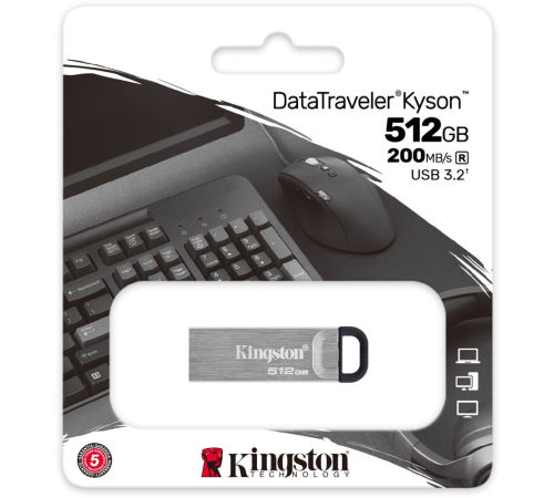 USB Flash накопитель 512Gb Kingston DataTraveler Kyson DTKN/512GB USB Flash накопитель 512Gb Kingston DataTraveler Kyson DTKN/512GB