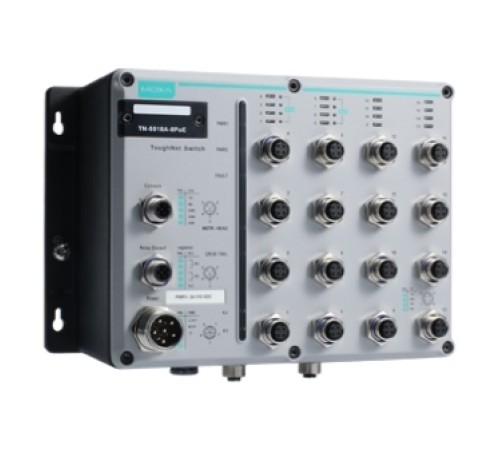 Коммутатор Moxa TN-5518A-8PoE-2GTX-WV-CT-T