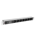 Блок розеток Rem -10 без шнура с фил. и инд. 7 Sсhuko вход IEC 60320 C14 10A алюм. 19 Rem R-10-7S-FI-440-Z 30112226914