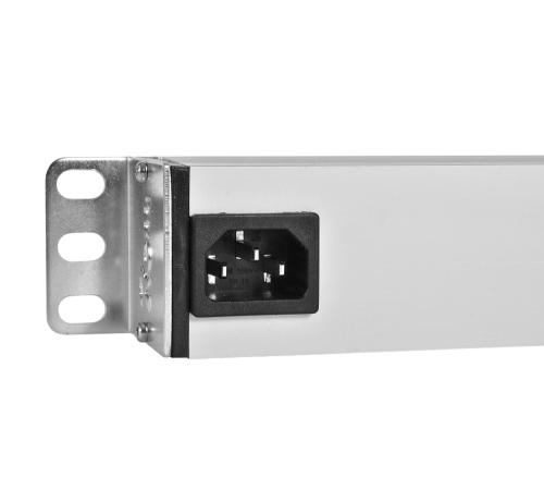 Блок розеток Rem -10 без шнура с фил. и инд. 7 Sсhuko вход IEC 60320 C14 10A алюм. 19 Rem R-10-7S-FI-440-Z 30112226914