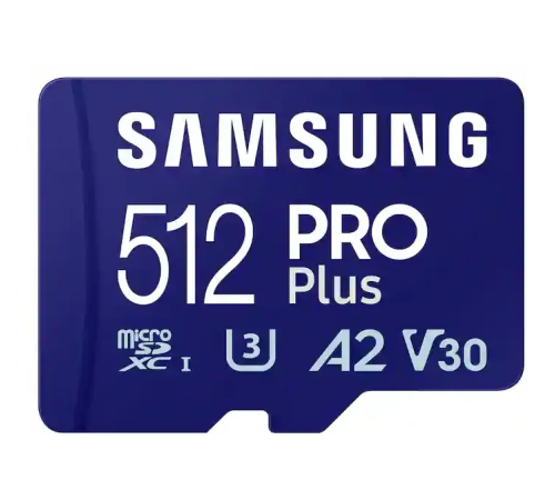 Карта памяти 512Gb MicroSD Samsung PRO Plus + SD адаптер MB-MD512SA