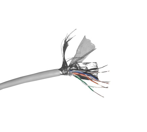 Кабель SFTP4 cat.5е одножильный экранированный + оплетка 305м Cu Netko Optima N.SFTP-68054.05E.0B (68054)