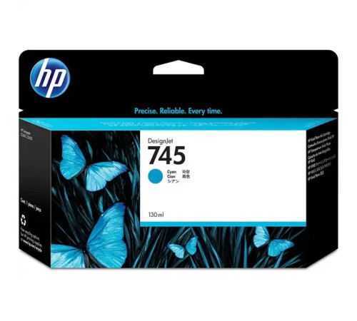 Картридж для плоттеров HP 745 Голубой F9J97A
