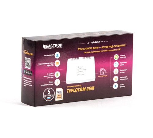 Теплоинформатор Бастион TEPLOCOM GSM {333}