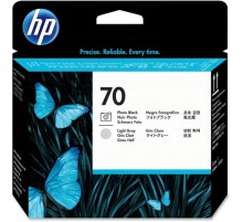 Картридж для плоттеров HP Печатающая головка 70 матово-черный + светло-серый C9407A