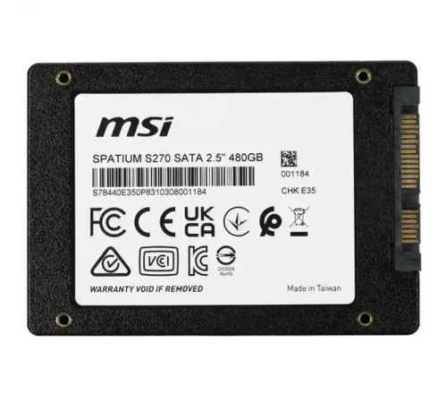 Накопитель SSD 480Gb MSI SPATIUM S270 S78-440E350-P83