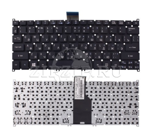 Клавиатура для ноутбука Acer S3 S5,ONE 756,TravelMate B1 BLACK (Frosted keycap,For Win8) черная