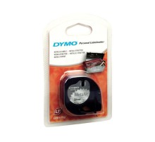 Лента для принтера DYMO LetraTag 12 мм х 4 м, пластиковая, серебряный металик, 1 шт  в блистере (Original)