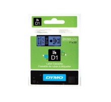 Картридж с лентой D1 для принтеров DYMO LabelManager 24 мм х 7 м, черный на синей ленте (Original)