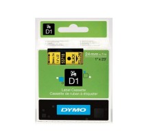 Картридж с лентой D1 для принтеров DYMO LabelManager 24 мм х 7 м, черный на желтой ленте (Original)