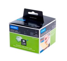 Адресные этикетки прозрачные пластиковые 36х89мм для принтеров DYMO LabelWriter, 260 шт/рул (Original)