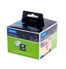 Адресные этикетки прозрачные пластиковые 36х89мм для принтеров DYMO LabelWriter, 260 шт/рул (Original)