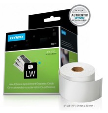 Этикетки для бэйджей без клея 89х51мм для принтеров DYMO LabelWriter, 300 шт/рул (Original)