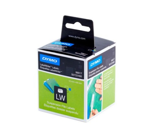 Этикетки 50х12мм для подвесных папок для принтеров DYMO LabelWriter, 220шт/рул (Original)