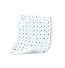 Листы А4 с полиэстровыми самоламинирующимися этикетками для принтеров DYMO XTL 41 х 23мм, черный на белом, 34 листа, 2040 этикеток (Original)