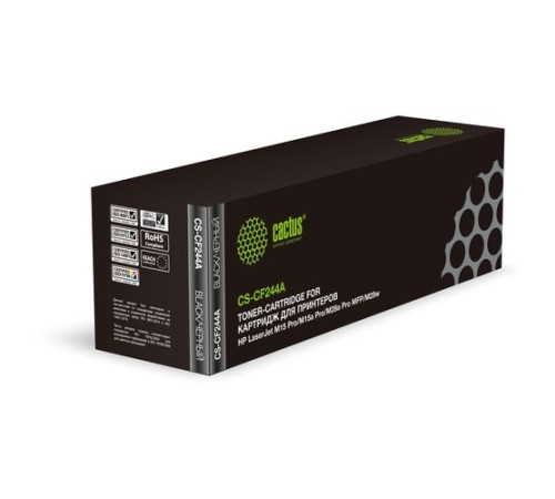 Картридж лазерный Cactus CS-CF244A CF244A черный (1000стр.) для HP LJ M15 Pro/M15a Pro/M28a Pro MFP/M28w Pro MFP (Cactus)