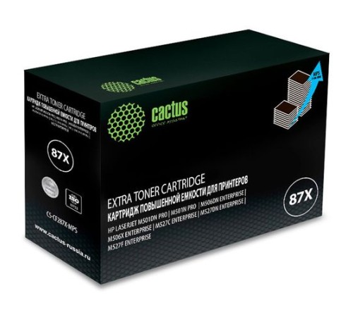 Картридж лазерный Cactus CS-CF287X-MPS CF287XX черный (24000стр.) для HP LJ M506dn/M506n/M506x (Cactus)
