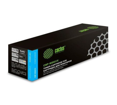 Картридж лазерный Cactus CSP-W2031X 415X голубой (6000стр.) для HP LJ M454/MFP M479 (Cactus)