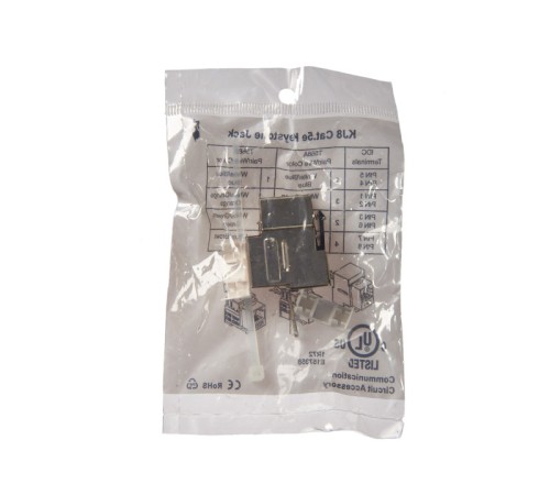 Модуль Keystone экранированный RJ45 cat.5e 90° 110/Krone тип под инструмент KE металлик Netko Expert CKC KJ8B-CE-FS (54135)